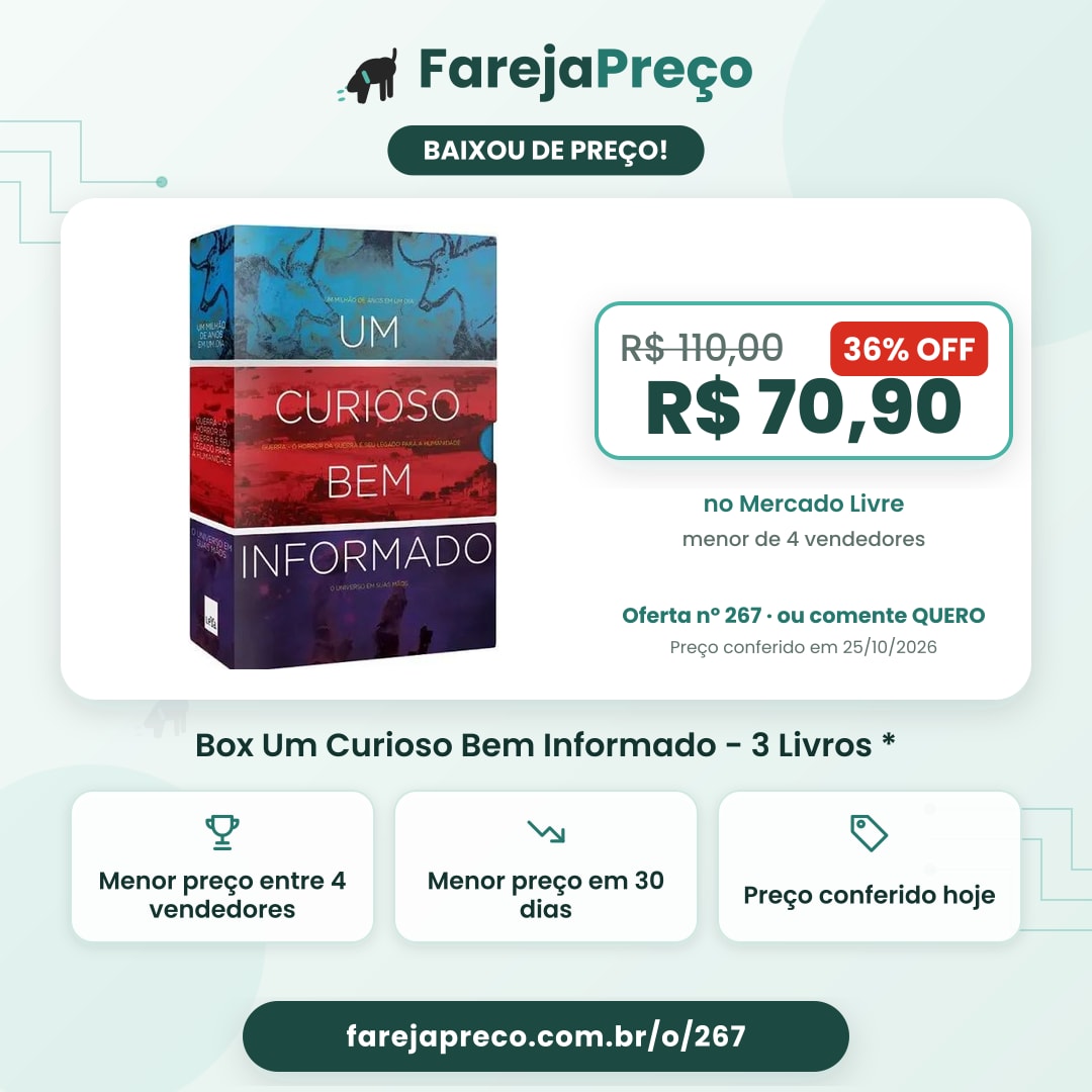 Box Um Curioso Bem Informado - 3 Livros *