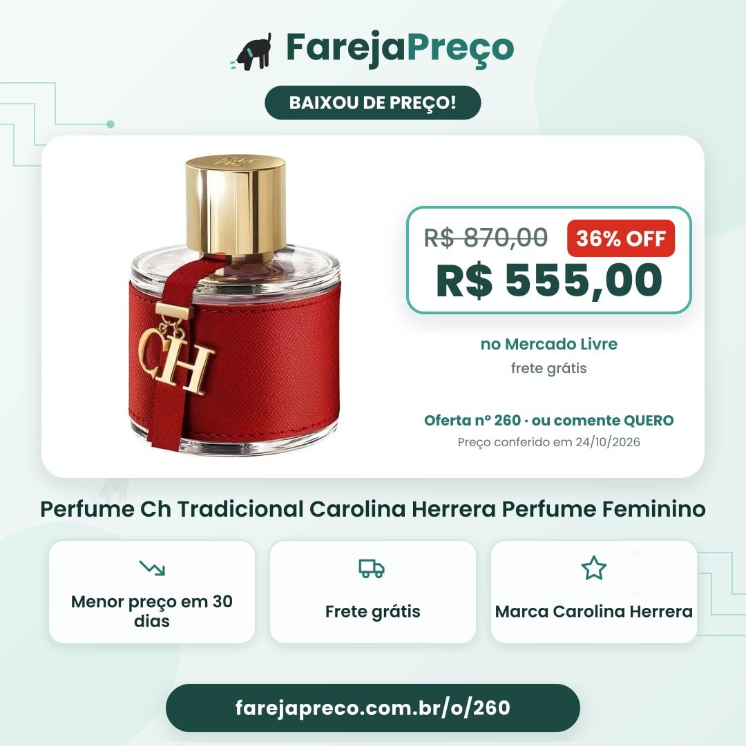 Perfume Ch Tradicional Carolina Herrera Perfume Feminino