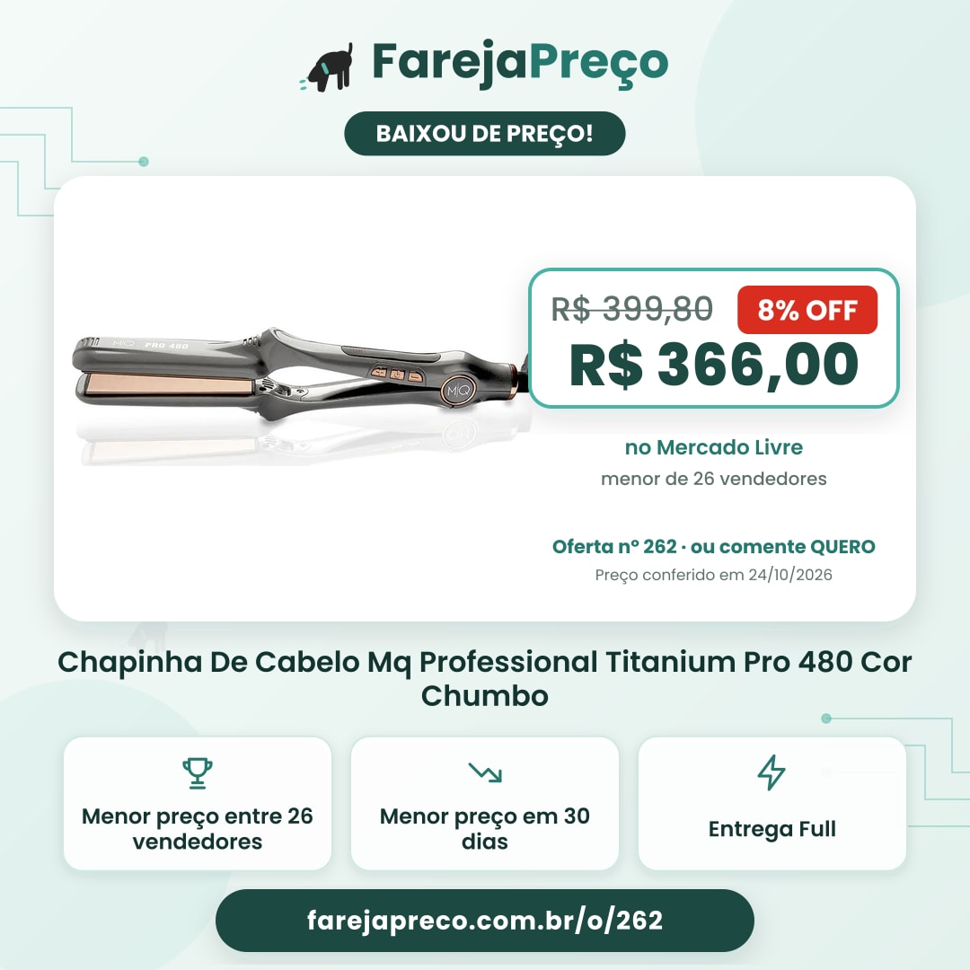 Chapinha De Cabelo Mq Professional Titanium Pro 480 Cor Chumbo