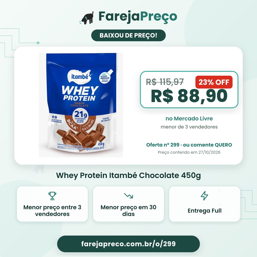 Whey Protein Itambé Chocolate 450g